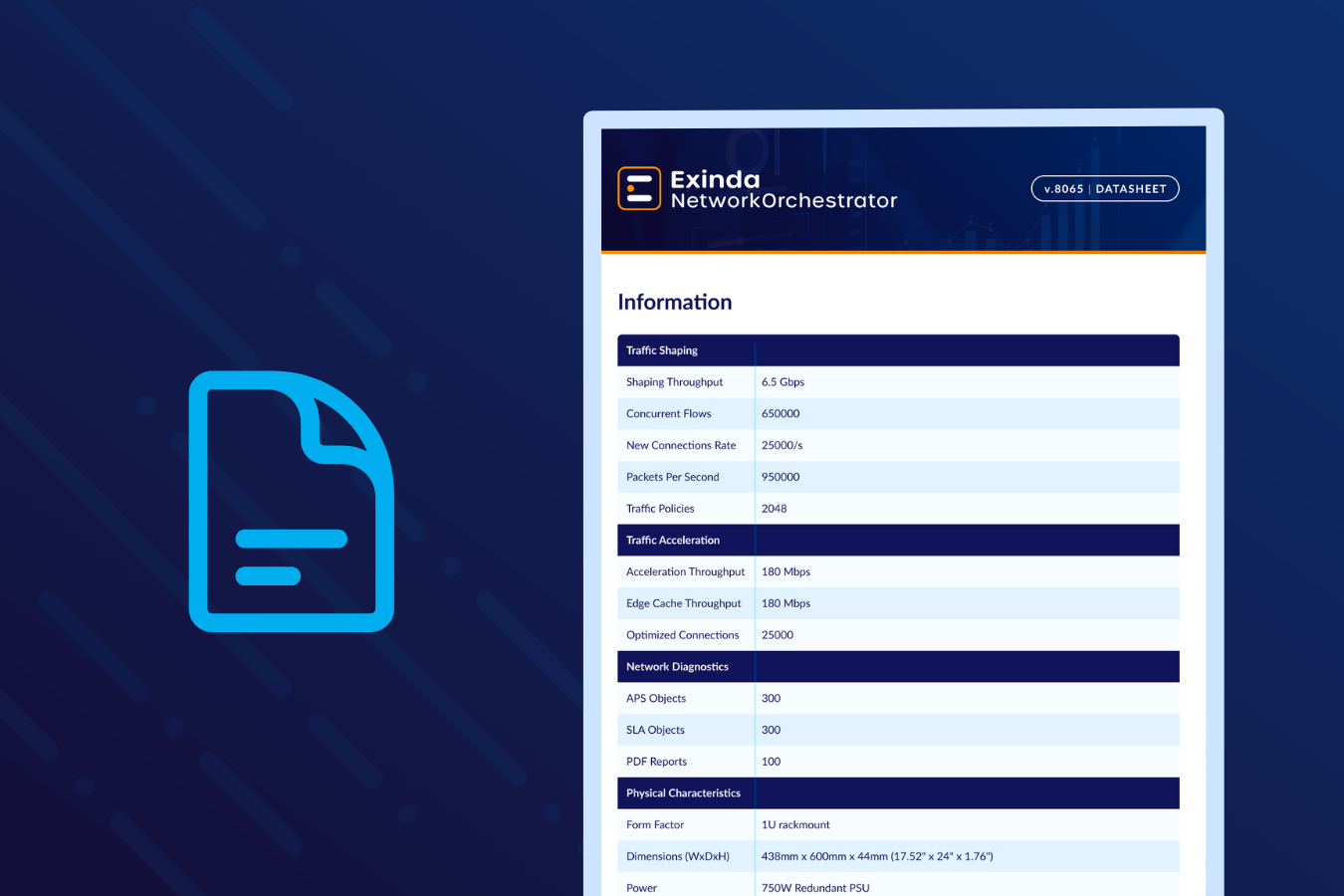 Exinda 8065 - Datasheet