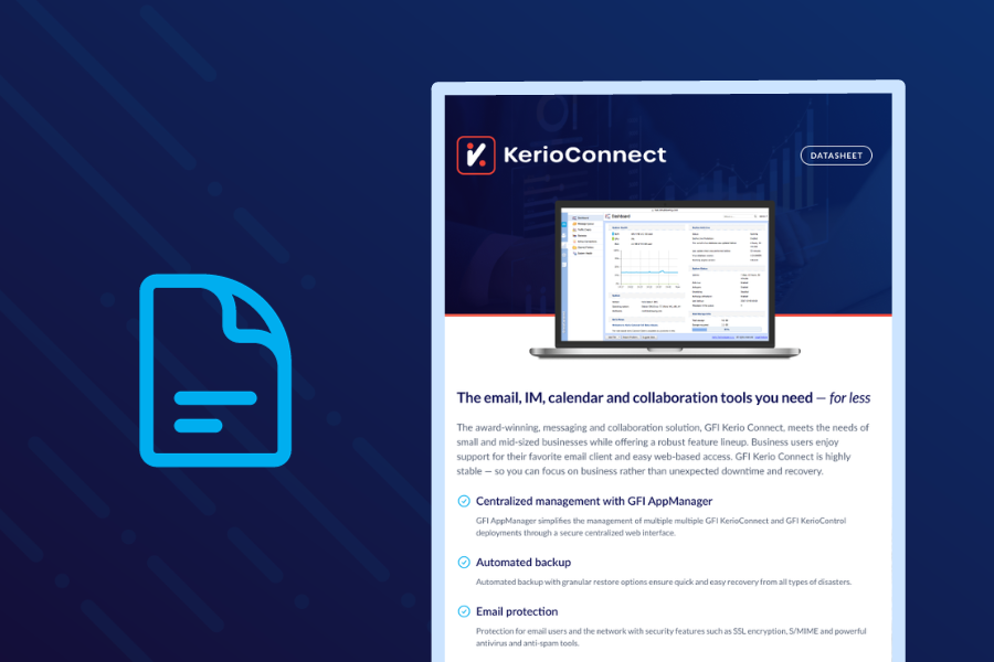 Scheda tecnica di GFI KerioConnect (Italiano)