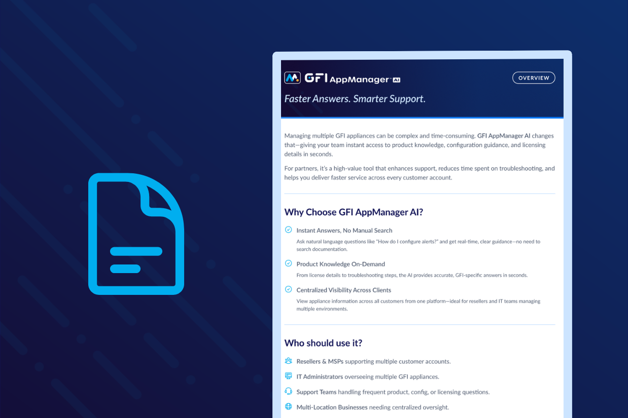 GFI AppManager AI - Overview