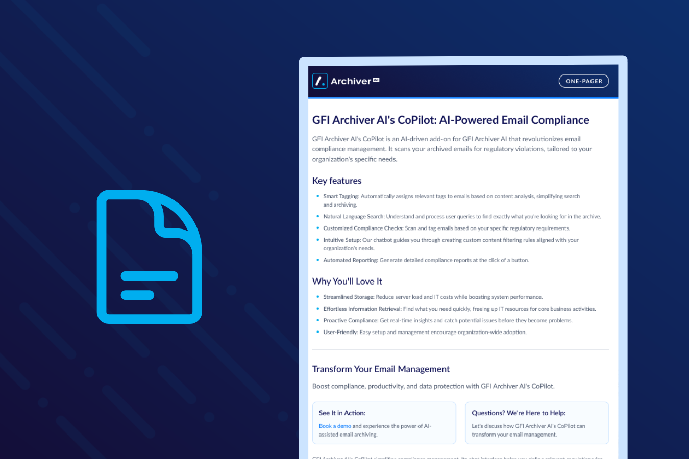 GFI Archiver AI's CoPilot_ AI-Powered Email Compliance