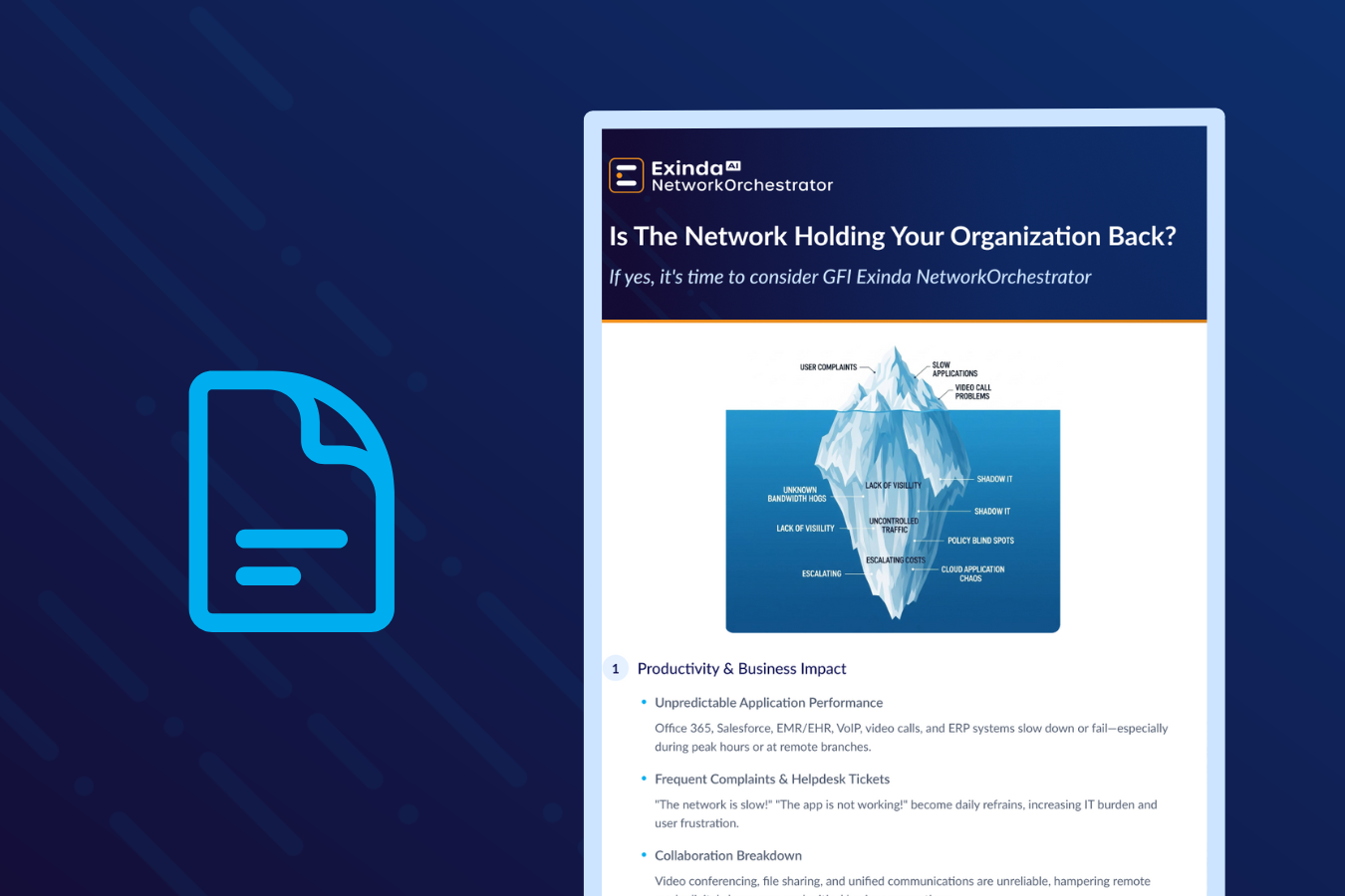 GFI Exinda NetworkOrchestrator - Is The Network Holding Your Organization Back?