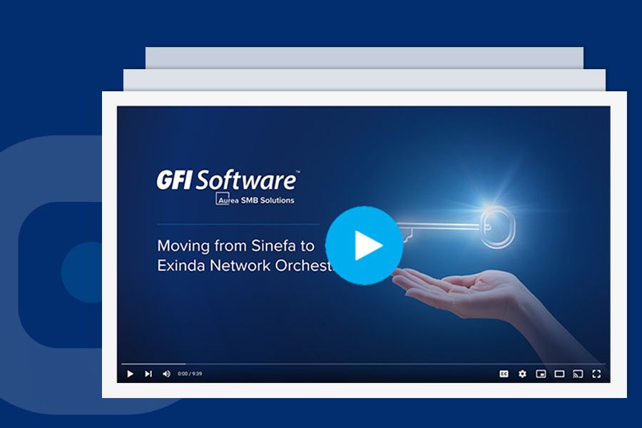 Přechod ze systému Sinefa na Exinda Network Orchestrator