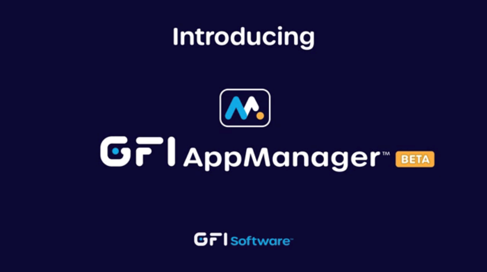 GFI Software Announces Revolutionary AppManager™ Product to Unify Management of IT Solutions