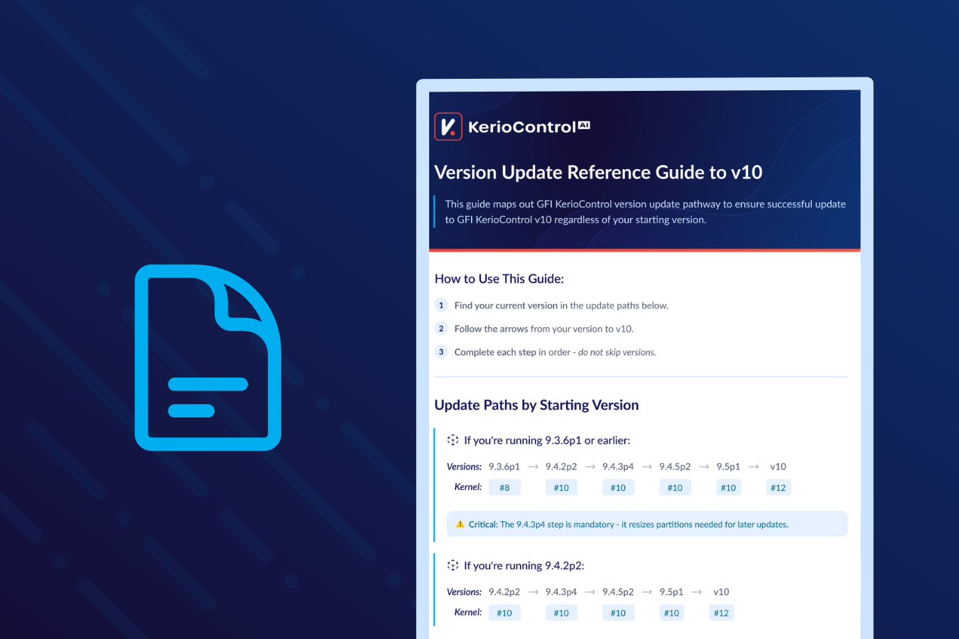 GFI KerioControl - Version Update Reference Guide to v10