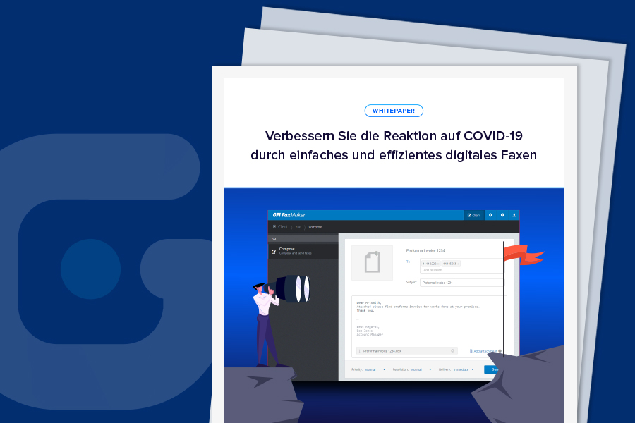 Verbessern Sie das COVID-19 Antwortverhalten mit einfachem und effizientem digitalem Faxen