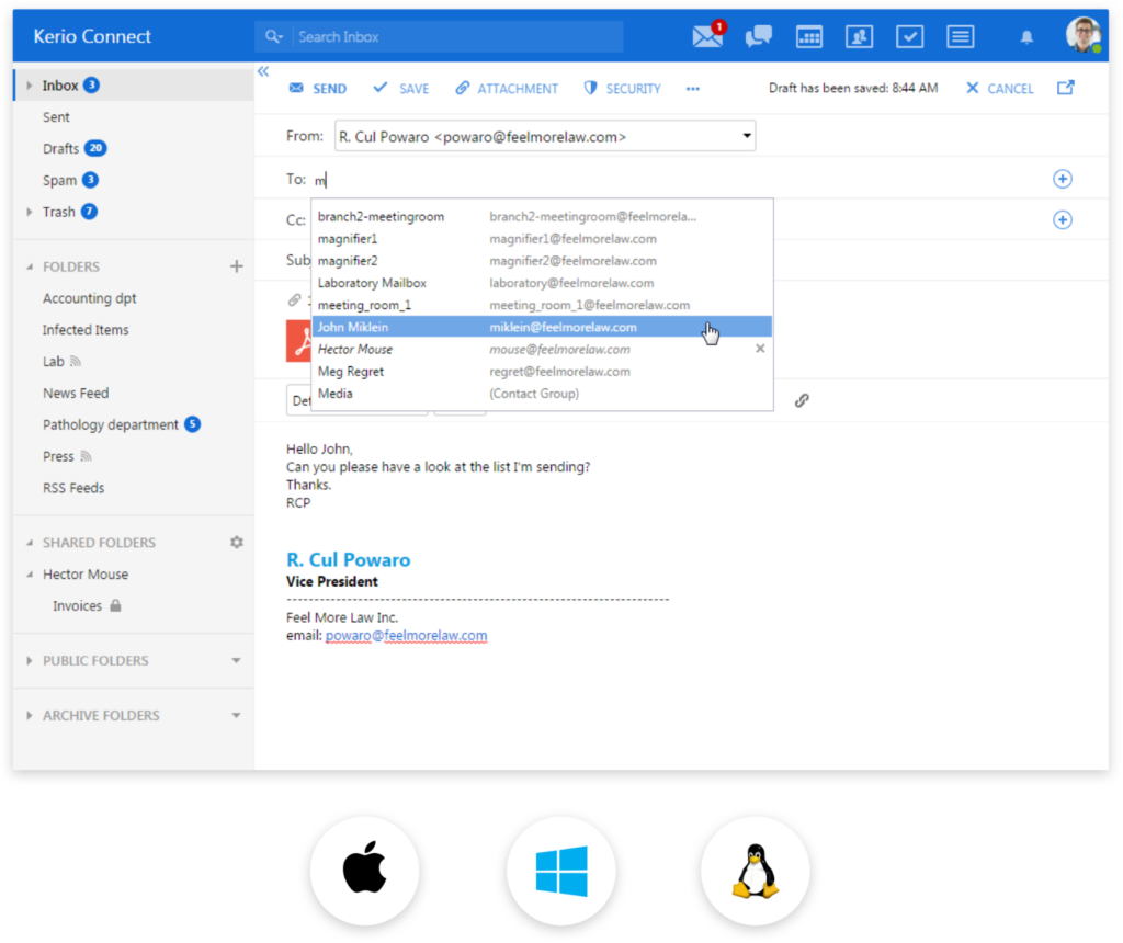 GFI KerioConnect pro MSP – řešení přizpůsobené potřebám poskytovatelů spravovaných služeb (MSP)
