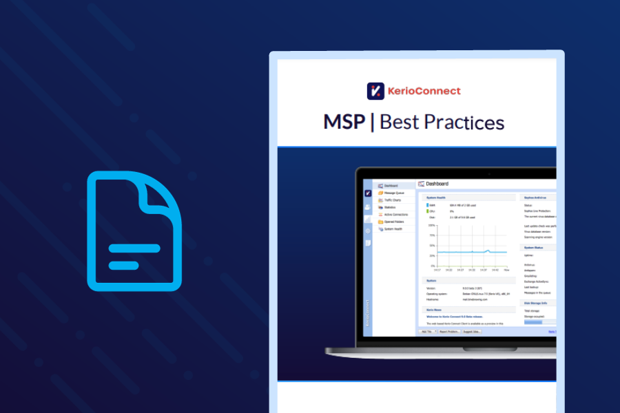 GFI KerioConnect pro poskytovatele spravovaných služeb (MSP) – osvědčené postupy